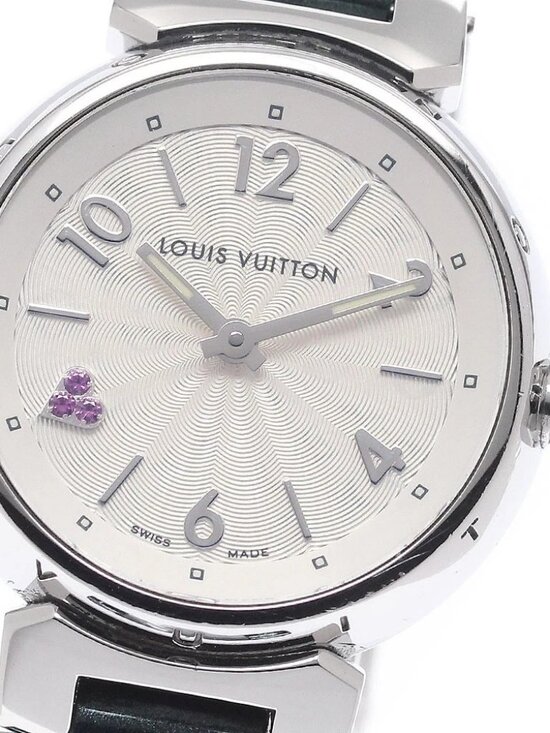 LOUIS VUITTON Tambour Q1218 heart Silver Dial Quartz Ladies Watch_922471 main image 9